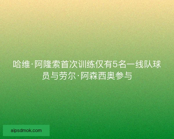 哈维·阿隆索首次训练仅有5名一线队球员与劳尔·阿森西奥参与